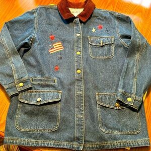 Patriotic denim jacket